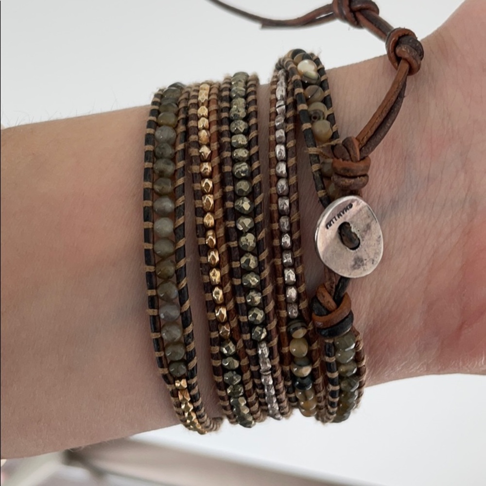 Chan Luu Wrap bracelet in brown bead